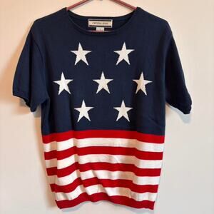 Vintage American Flag knit top